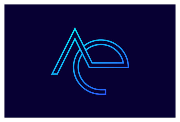 Download AE Initial Letters Modern Identity Logo - Logo Collection