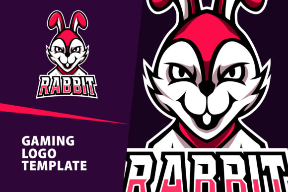 Download Rabbit Mascot Gaming Logo Design - Logo Collection