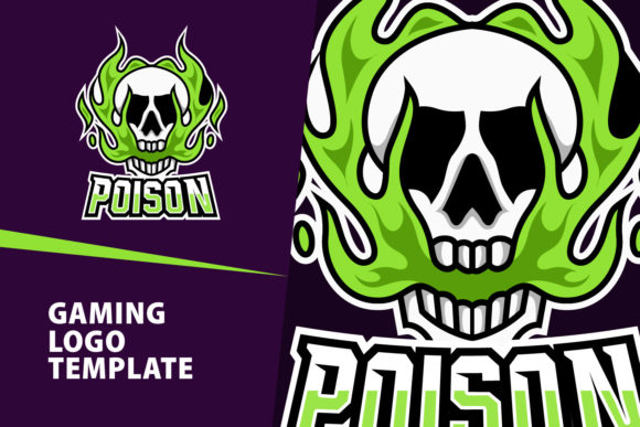 Download Poison Skull Mascot Gaming Logo Design - Logo Collection