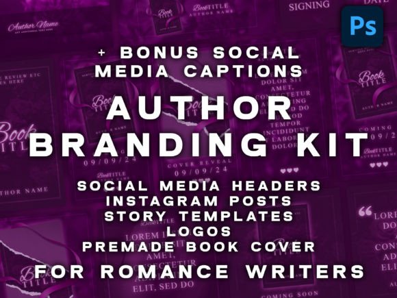Download Romance Book Social Media Templates Kit - Social media templates Collection