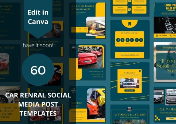 Download 60 Car Rental Social Media Templates - Social media templates Collection